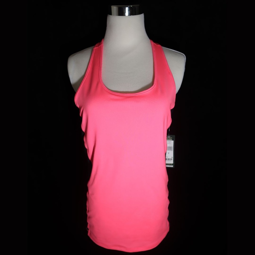 NWT Super Cute Ralph Lauren Performance Pink/Black Active Top | Size: Medium